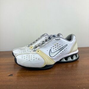 Nike Training Reax Rockstar Shoes White Silver 415355-103 Women's Size 6.5.